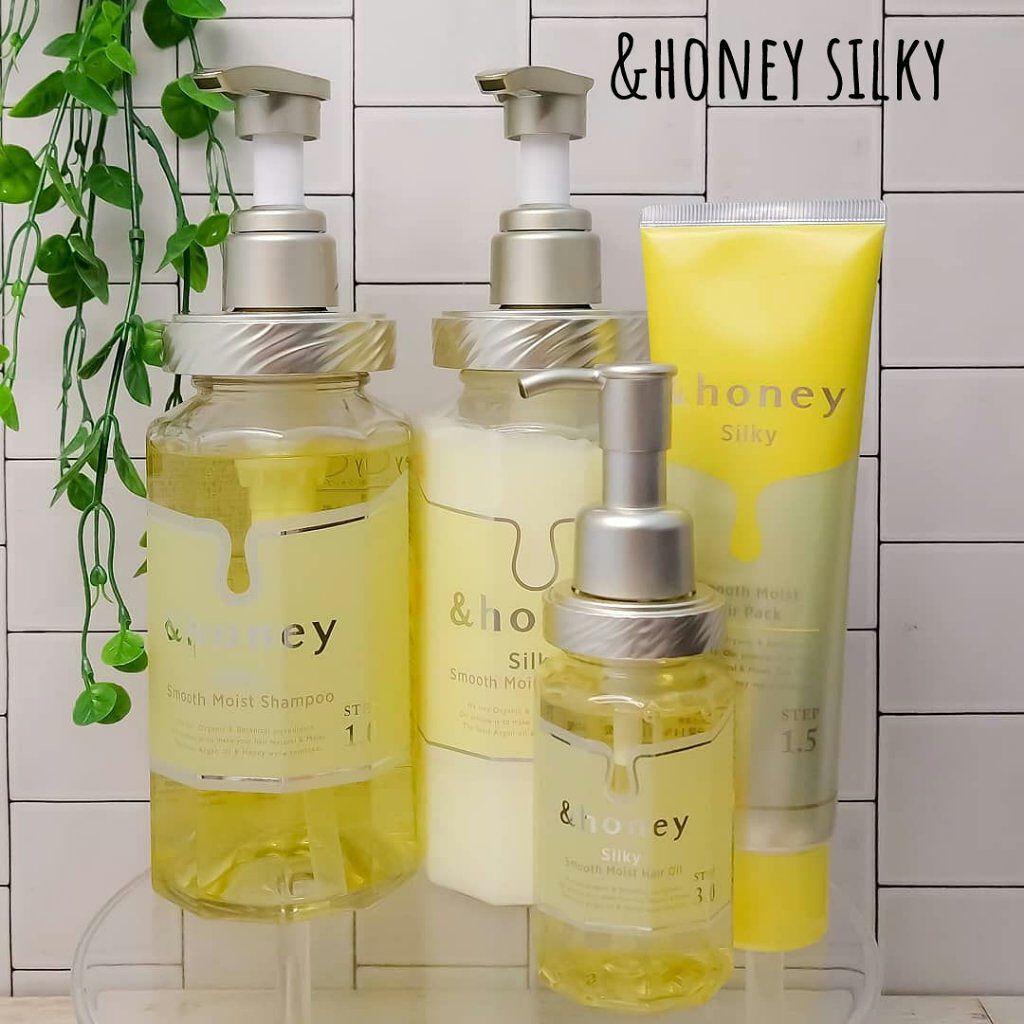 シルキー　スムースモイスチャー　ヘアオイル　3.0/&honey/ヘアオイルを使ったクチコミ（1枚目）