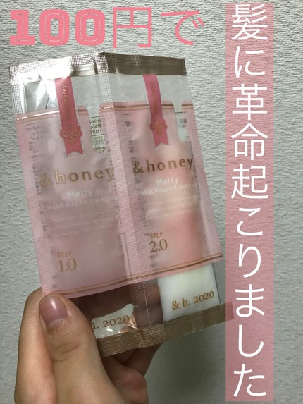 &honey Melty モイストリペア シャンプー1.0/モイストリペア ヘアトリートメント2.0/&honey/市販シャンプーを使ったクチコミ(1枚目)