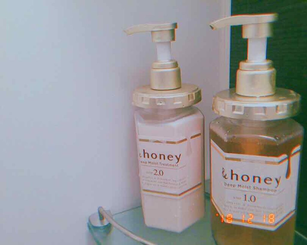 ディープモイスト シャンプー1.0／ヘアトリートメント2.0/&honey/市販シャンプーを使ったクチコミ（1枚目）