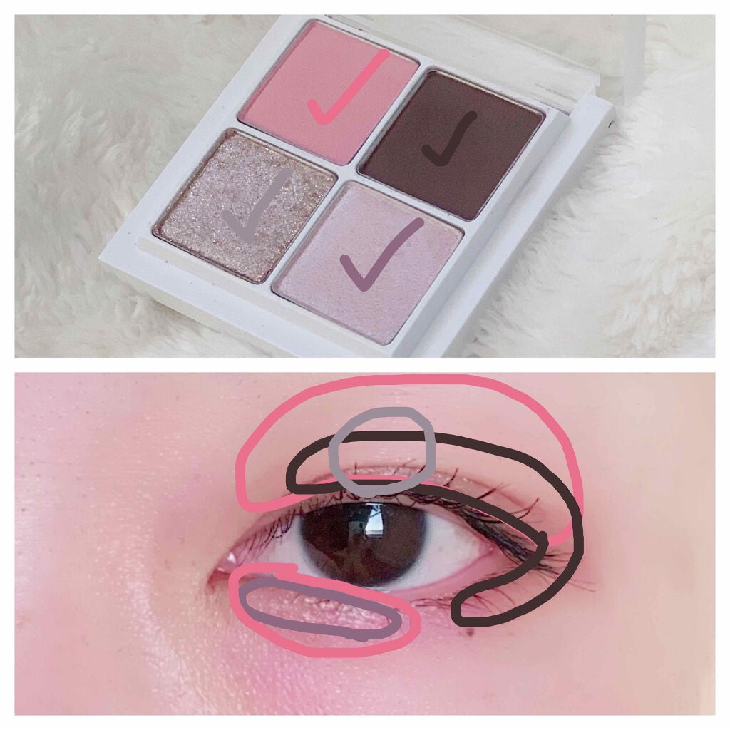 THE アイパレR/b idol/アイシャドウパレットを使ったクチコミ(2枚目)