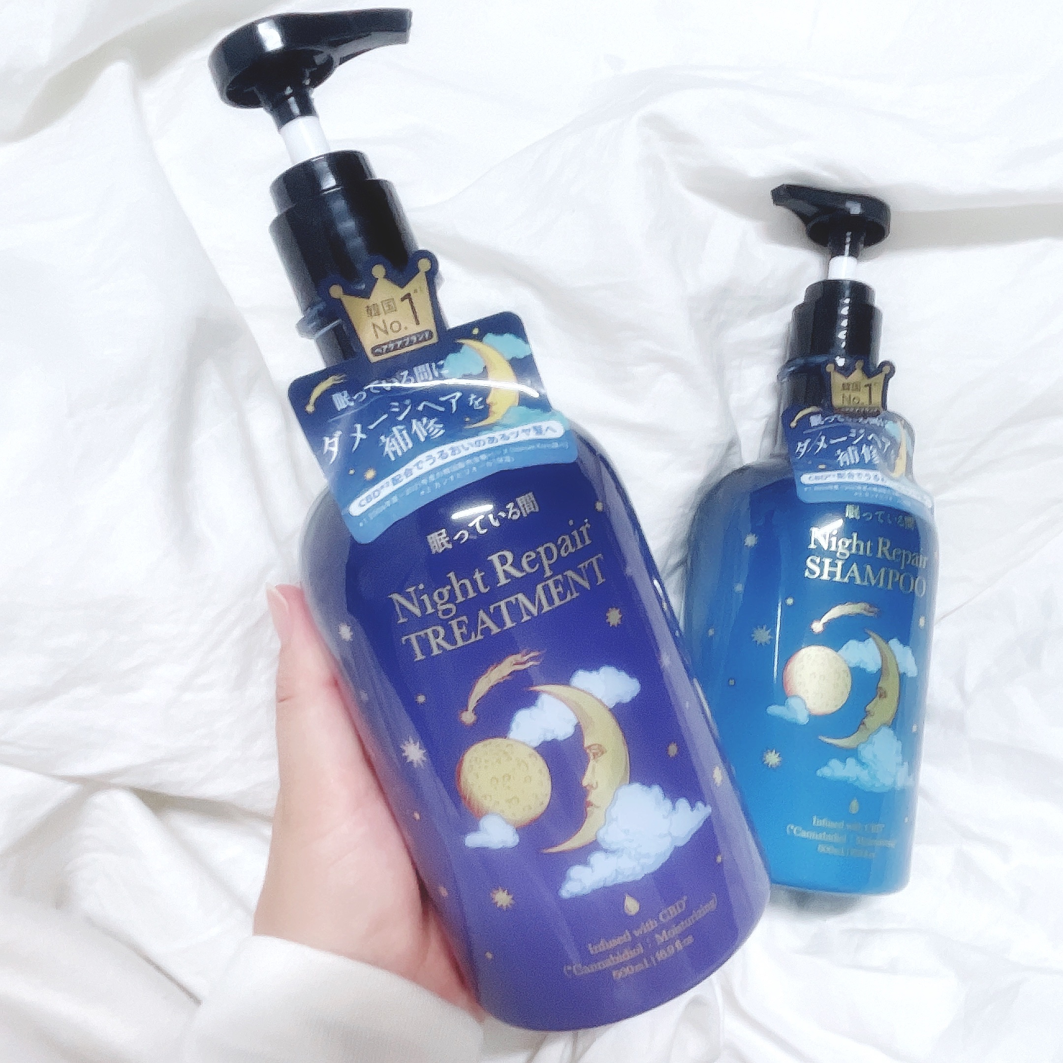 眠っている間 ナイトリペアシャンプー＆トリートメント/エラスチン/シャンプー・コンディショナーを使ったクチコミ（2枚目）