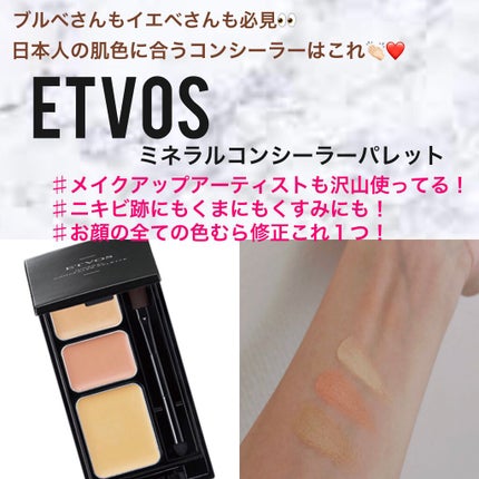 ミネラルコンシーラーパレット/エトヴォス/パレットコンシーラーを使ったクチコミ(1枚目)