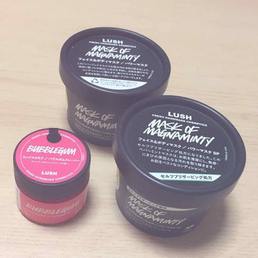 ㅤ　

初LUSHです！

気になってた【パワーマスク】と【リップスクラブ】を購入して使ってみました！

【パワーマスク】は、塗ったら本当にミントです。ミントミントしいです。スースーします。ミントのアイ