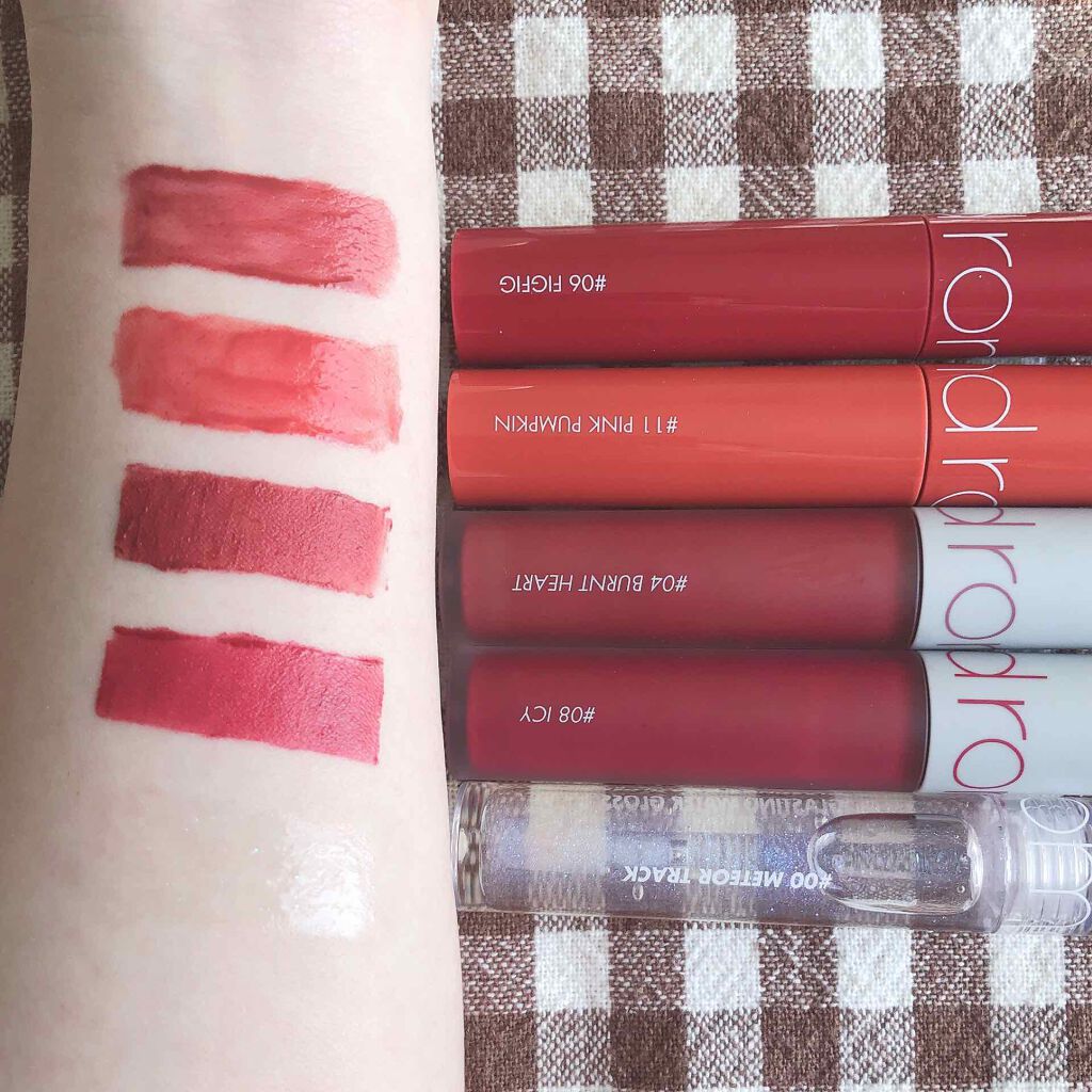 ジューシーラスティングティント/rom&nd/リップティントを使ったクチコミ(2枚目)