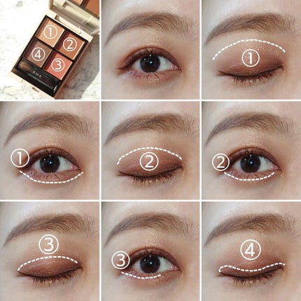 RMK シンクロマティック アイシャドウパレット/RMK/アイシャドウパレットを使ったクチコミ(4枚目)