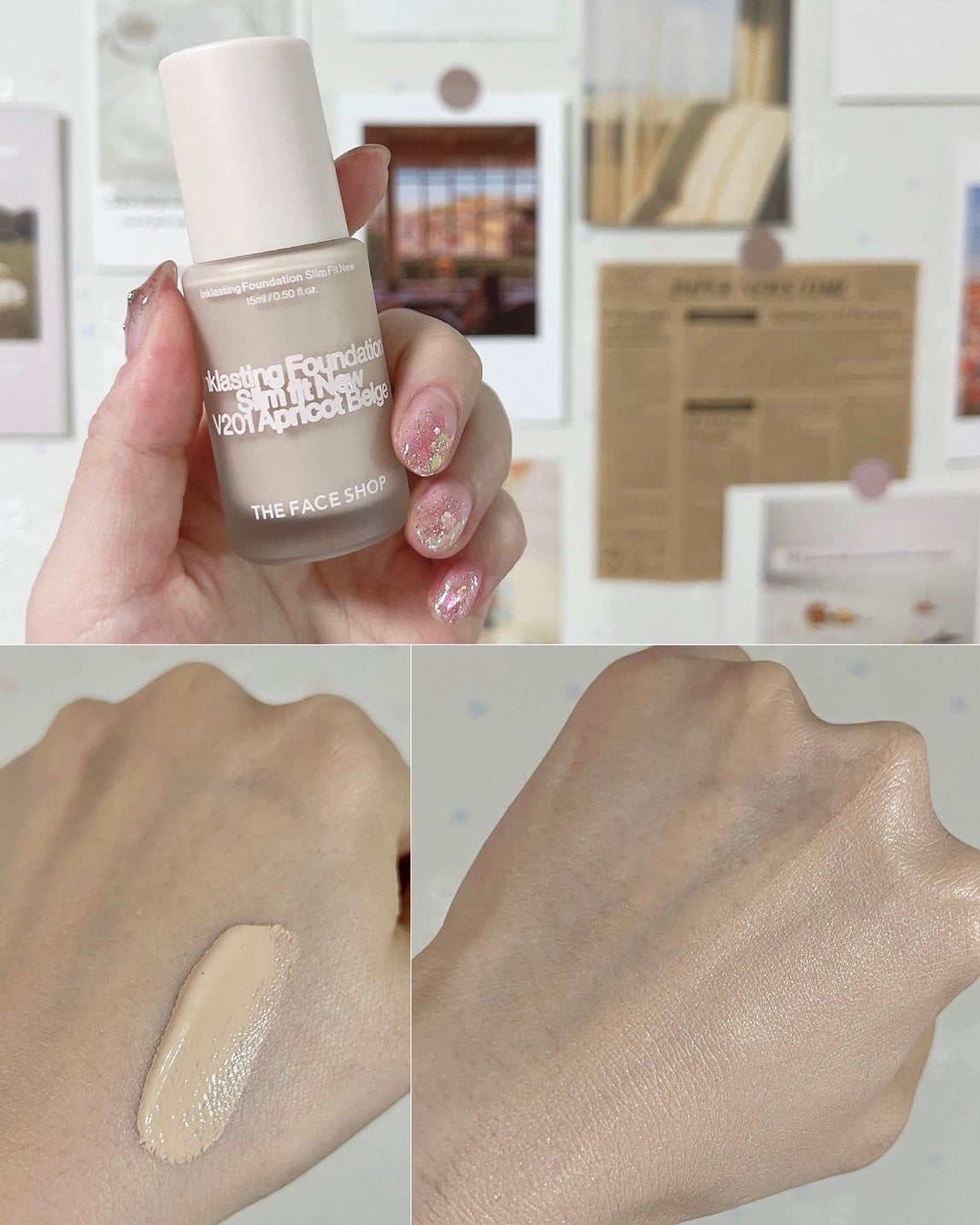 インクラスティングファンデーション スリムフィットEX/THE FACE SHOP/リキッドファンデーションを使ったクチコミ(6枚目)