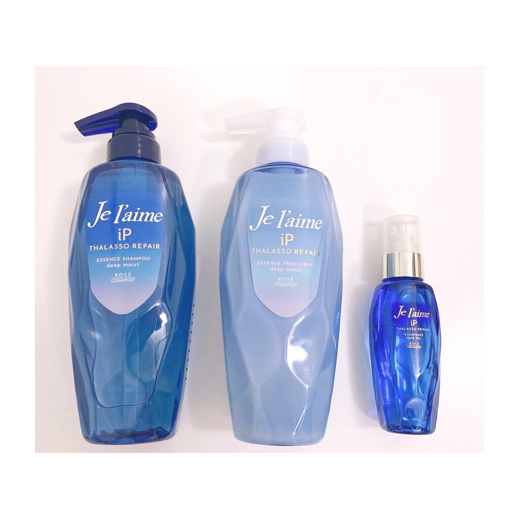 iP タラソリペア 補修美容液シャンプー/補修美容液トリートメント (ディープモイスト)/Je l'aime/市販シャンプーを使ったクチコミ(1枚目)