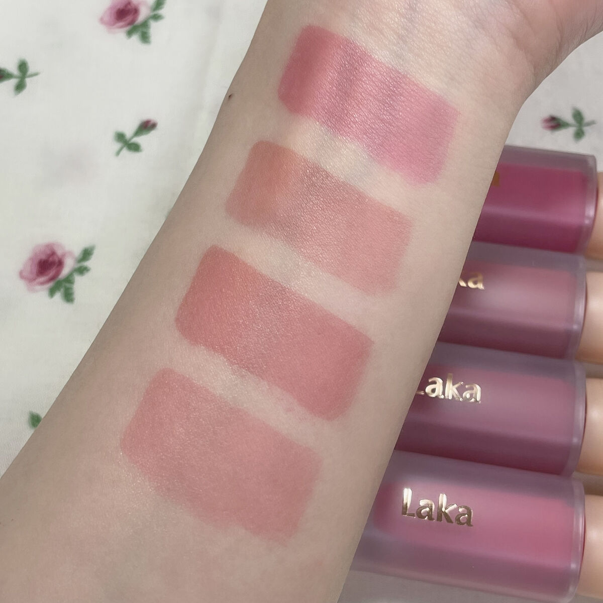 フルーティーグラムティント 105 コールド/Laka/リップティントを使ったクチコミ（3枚目）