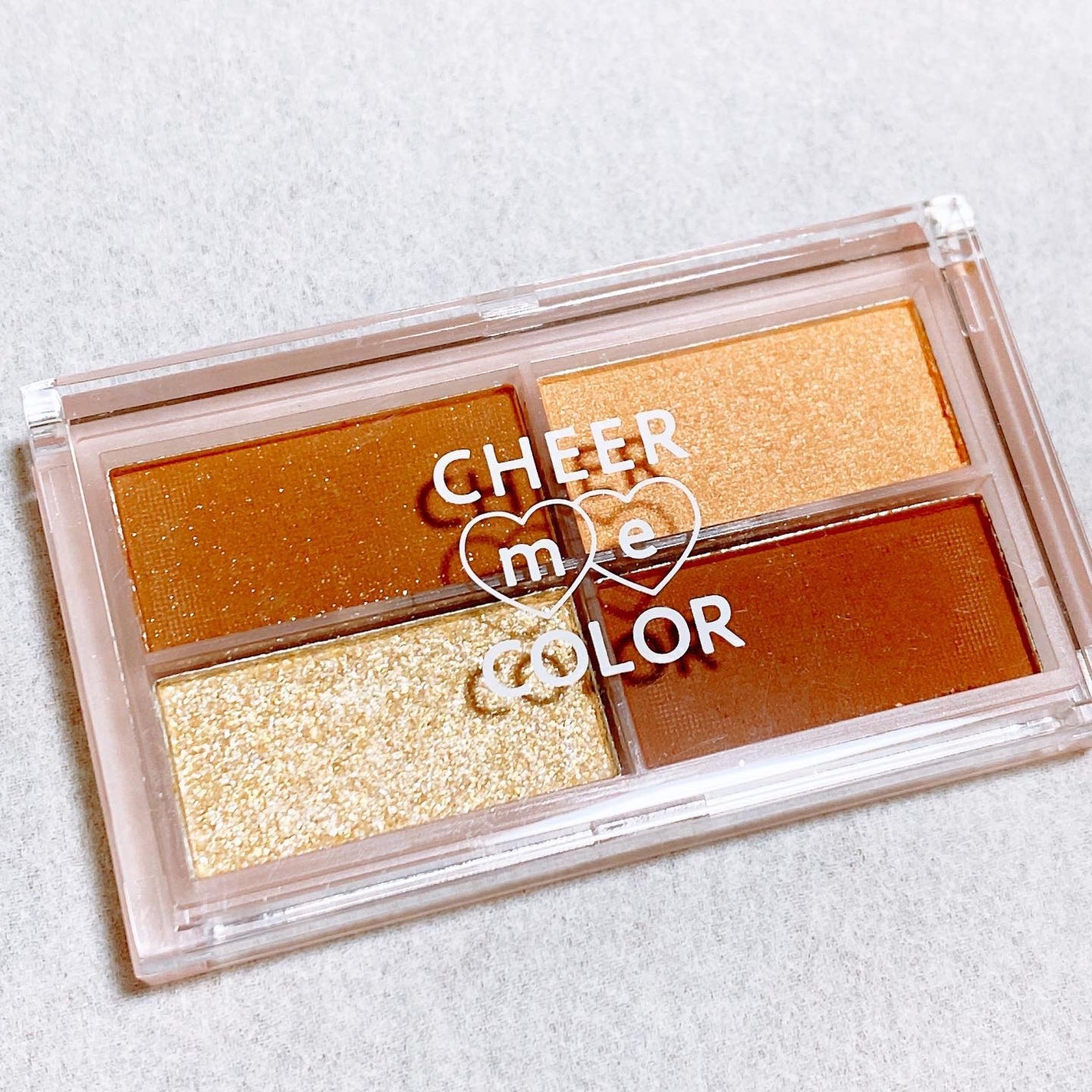 CHEER me COLOR アイシャドウ/セリア/アイシャドウパレットを使ったクチコミ(2枚目)
