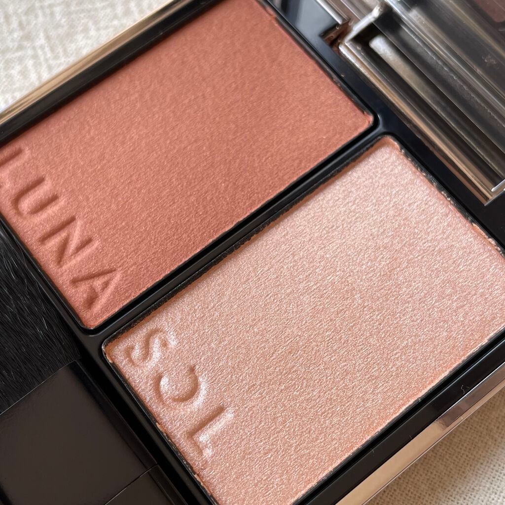 カラーリンググレイズ/LUNASOL/パウダーチークを使ったクチコミ(2枚目)