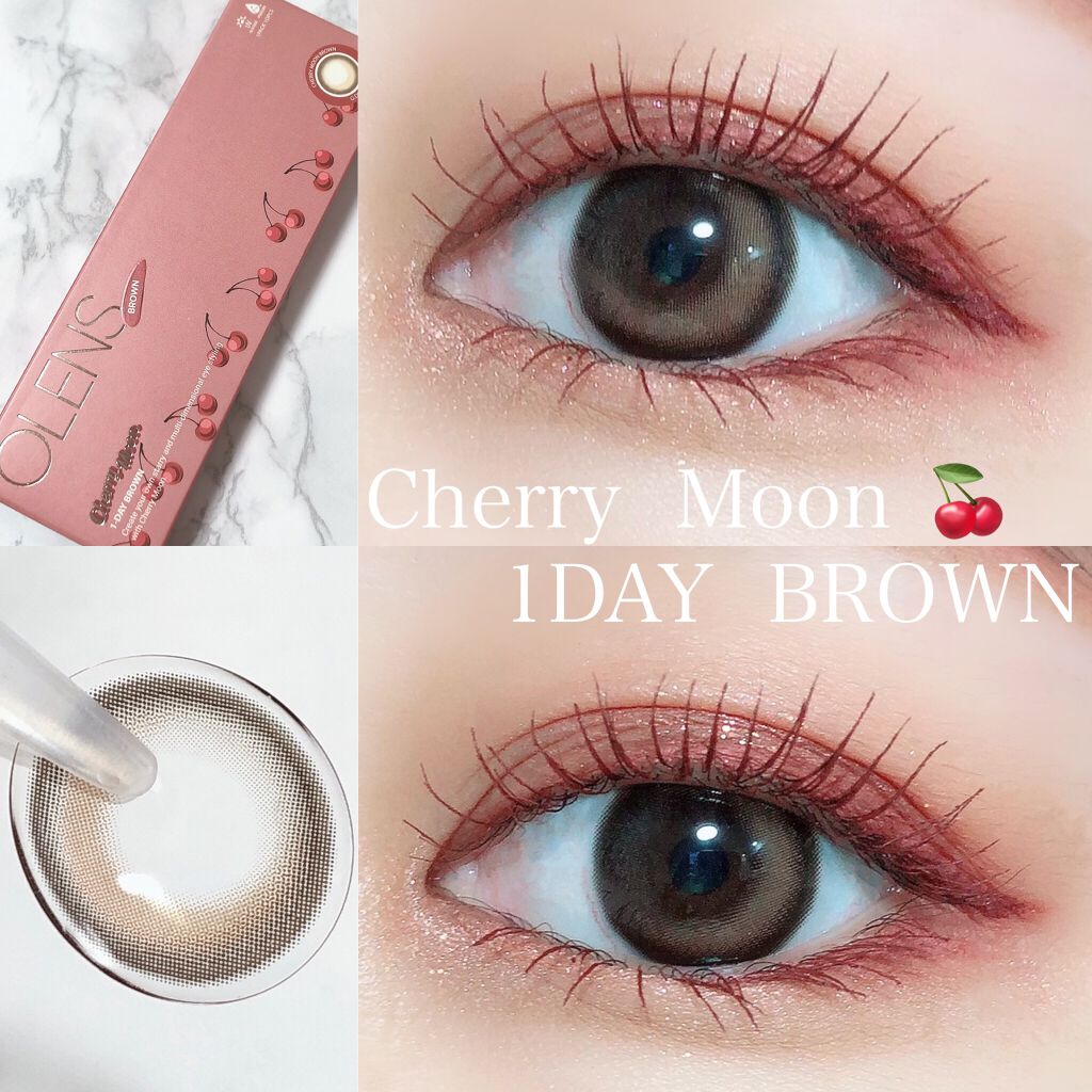 Cherry Moon 1day/OLENS/カラーコンタクトレンズを使ったクチコミ(1枚目)