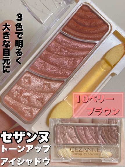 トーンアップアイシャドウ/CEZANNE/アイシャドウパレットを使ったクチコミ(1枚目)