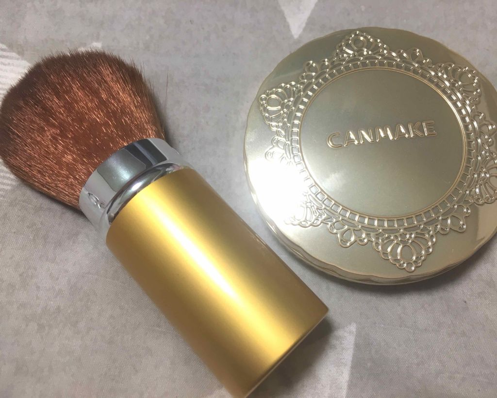 ごくふわっ春姫スライド式携帯メイクブラシ/DAISO/メイクブラシを使ったクチコミ（2枚目）