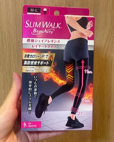 SLIMWALK スリムウォーク Beau-Acty 燃焼シェイプレギンスのクチコミ「いつも下半身が太くて立ち仕事なのもあってふくらはぎが慢性的に脚がパンパン🥲
永遠の悩みです🦵🐾.....」（1枚目）