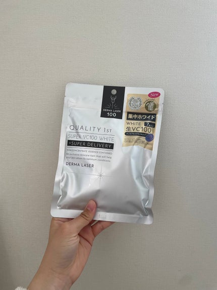 ダーマレーザー スーパー VC100 ホワイトマスク/クオリティファースト/シートマスク・パックを使ったクチコミ(1枚目)