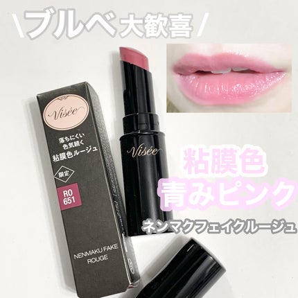 ネンマクフェイク ルージュ/Visée/口紅を使ったクチコミ(1枚目)