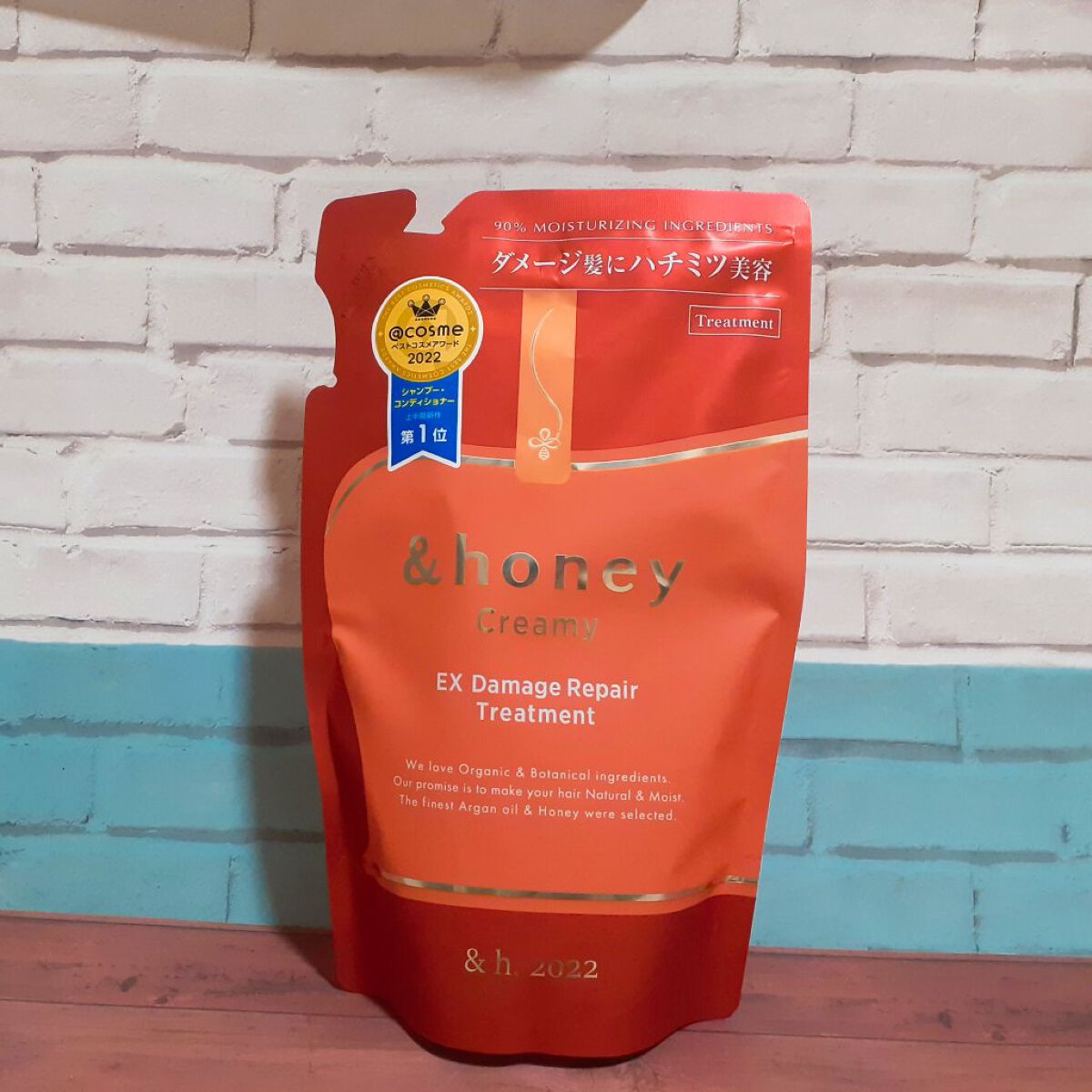 Creamy EXダメージリペアシャンプー1.0/ヘアトリートメント2.0 ヘアトリートメント（詰替）350g/&honey/市販シャンプーを使ったクチコミ（2枚目）