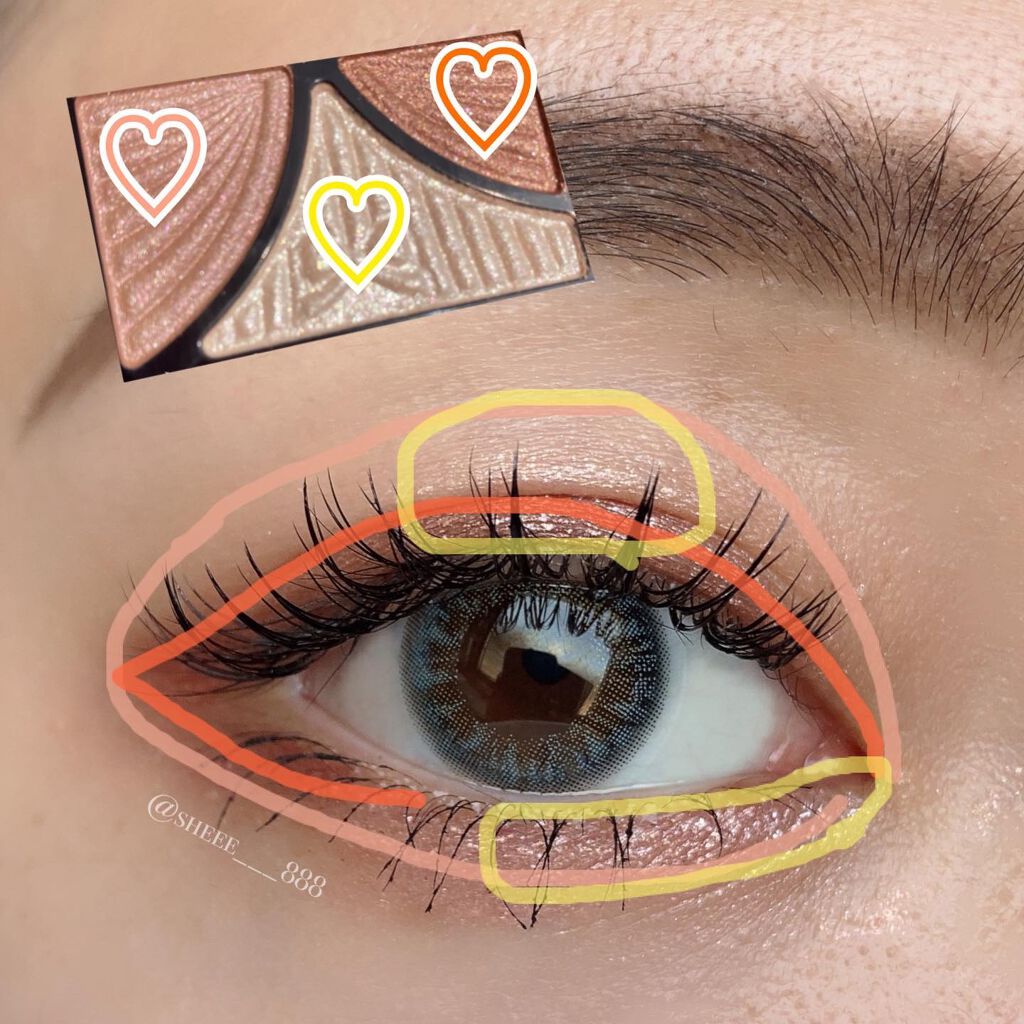 ジューシーピュアアイズ/キャンメイク/アイシャドウパレットを使ったクチコミ(7枚目)