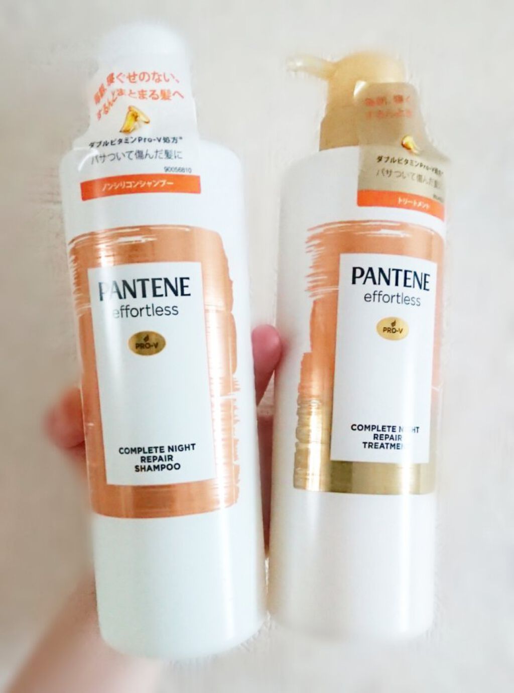 パンテーン エフォートレス コンプリートナイト リペアー シャンプー/トリートメント/パンテーン/市販シャンプーを使ったクチコミ(1枚目)