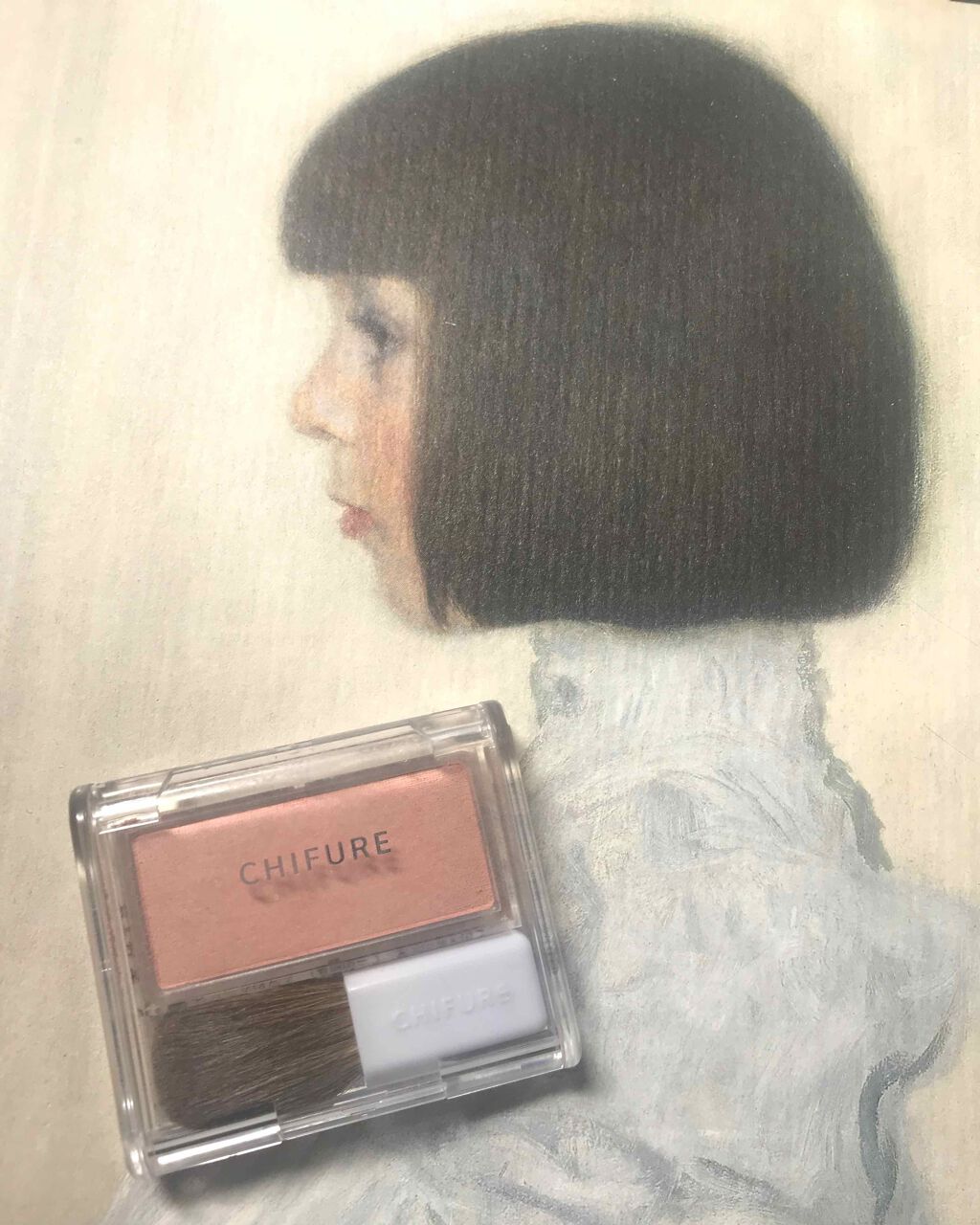 チーク カラー(ブラシ付)/ちふれ/パウダーチークを使ったクチコミ(1枚目)