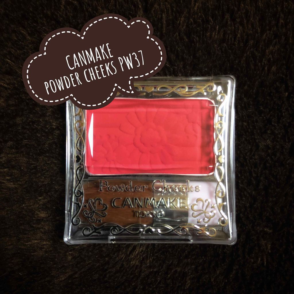 【旧品】パウダーチークス PW37 ローズレッド/キャンメイク/パウダーチークを使ったクチコミ（1枚目）