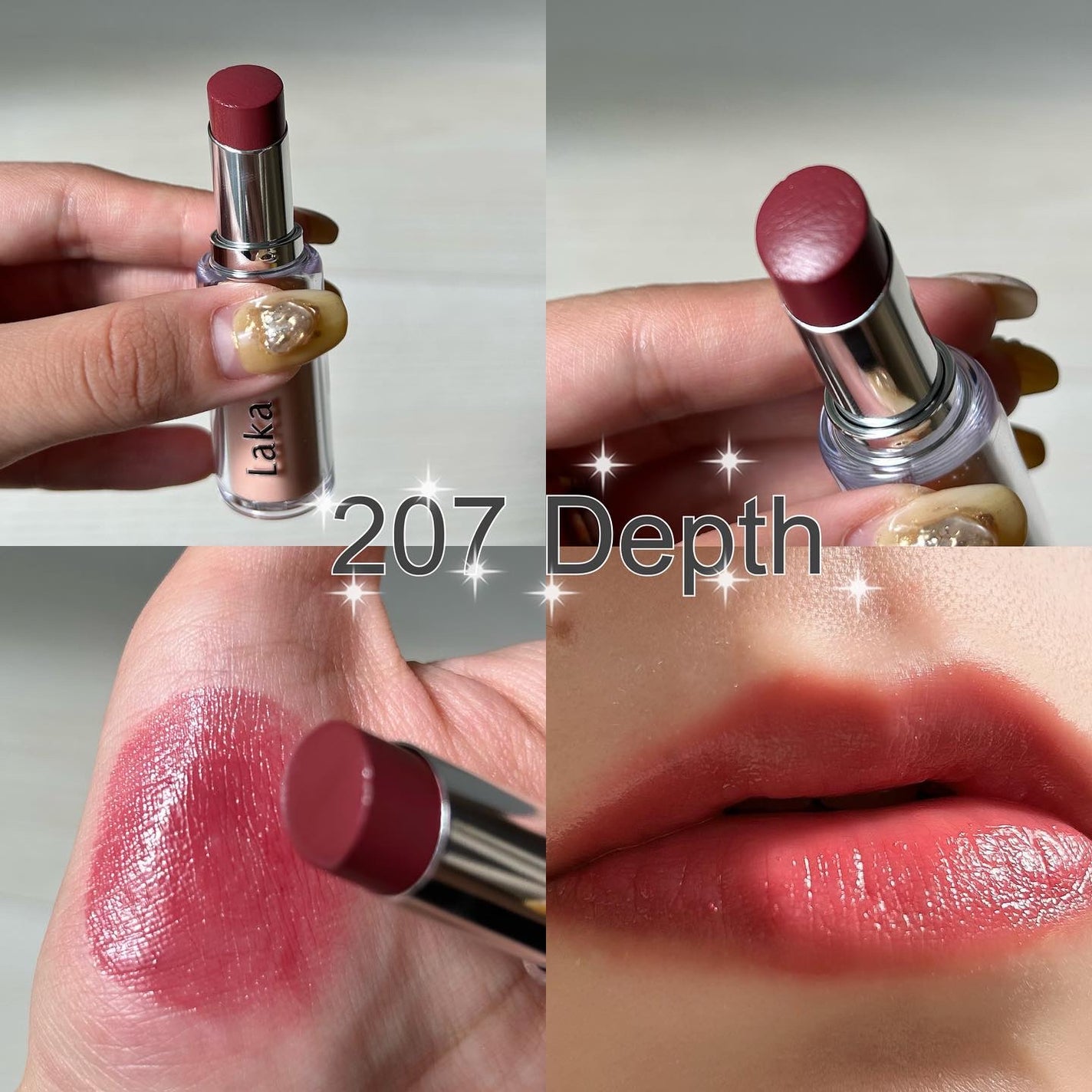 ボンディンググロウリップスティック/Laka/口紅を使ったクチコミ(4枚目)