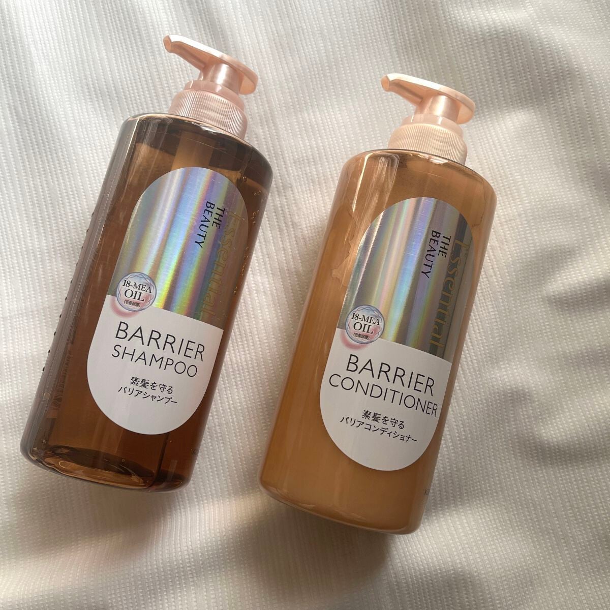 ザビューティ 髪のキメ美容素髪を守る バリアシャンプー/コンディショナー/エッセンシャル/シャンプー・コンディショナーを使ったクチコミ(1枚目)