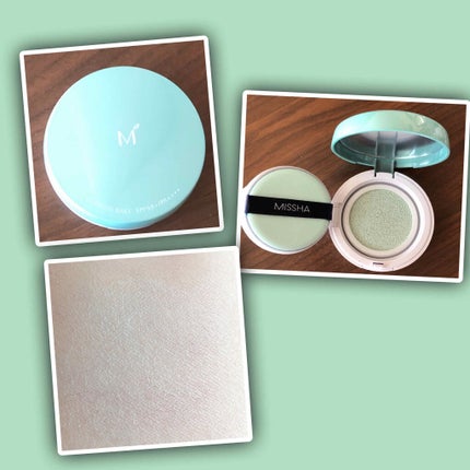 M クッションベース(ミント)/MISSHA/化粧下地を使ったクチコミ(2枚目)