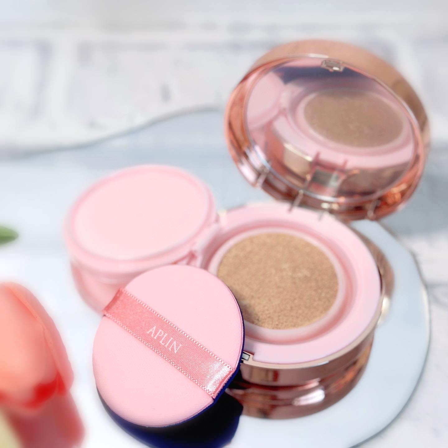 ピンクティーツリーカバーアップグロウクッション/APLIN/クッションファンデーションを使ったクチコミ（2枚目）