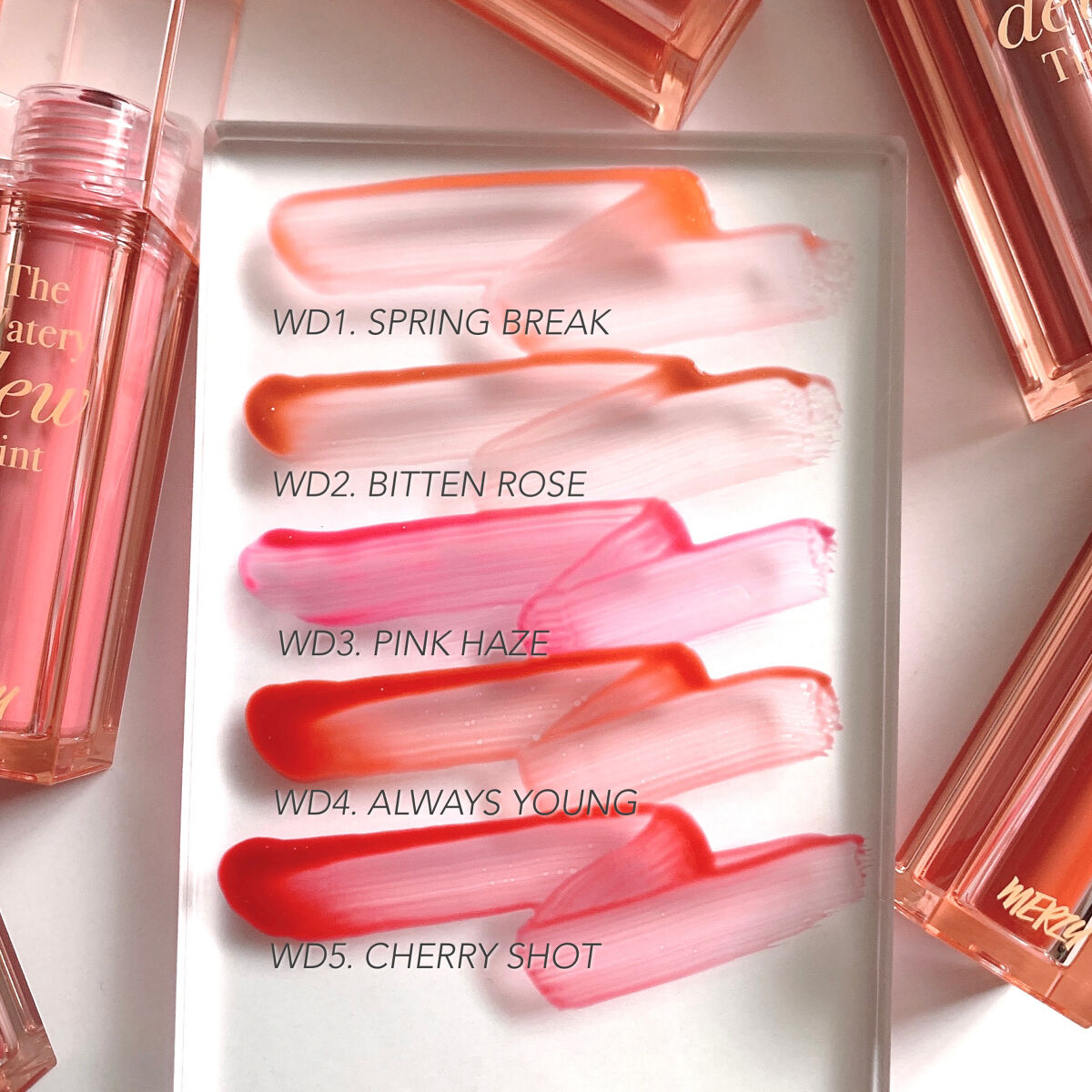 ザ ウォータリーデューティント WD3 ピンク ヘイズ/MERZY/リップティントを使ったクチコミ（2枚目）