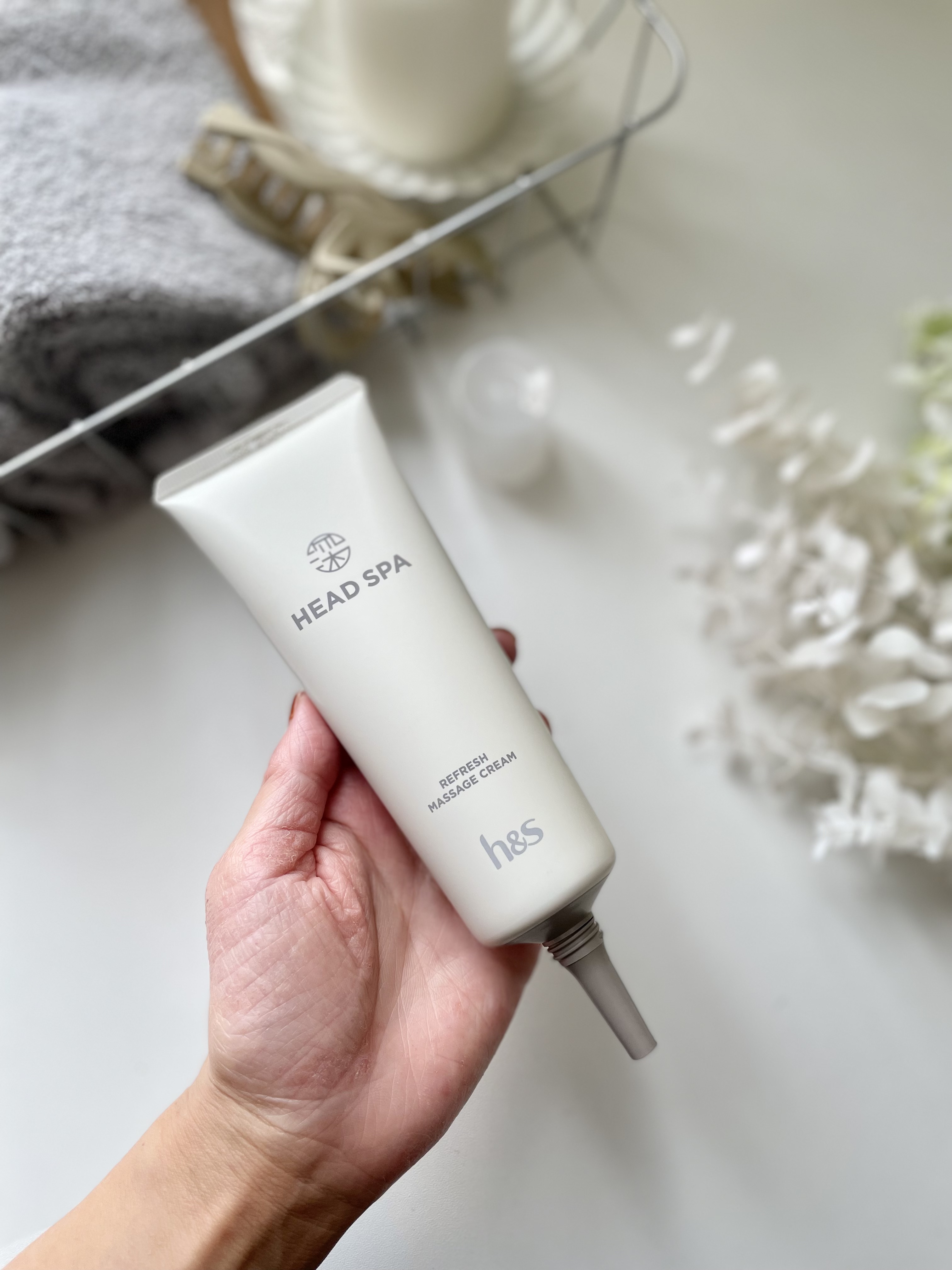 リフレッシュ マッサージクリーム/h&s/洗い流すヘアトリートメントを使ったクチコミ（3枚目）