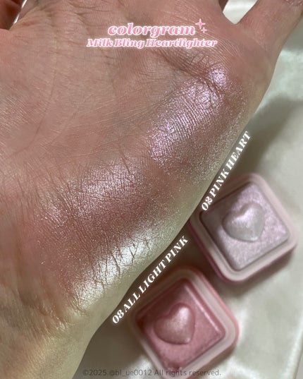 ミルクブリンハートライター/Colorgram/パウダーハイライトを使ったクチコミ(4枚目)
