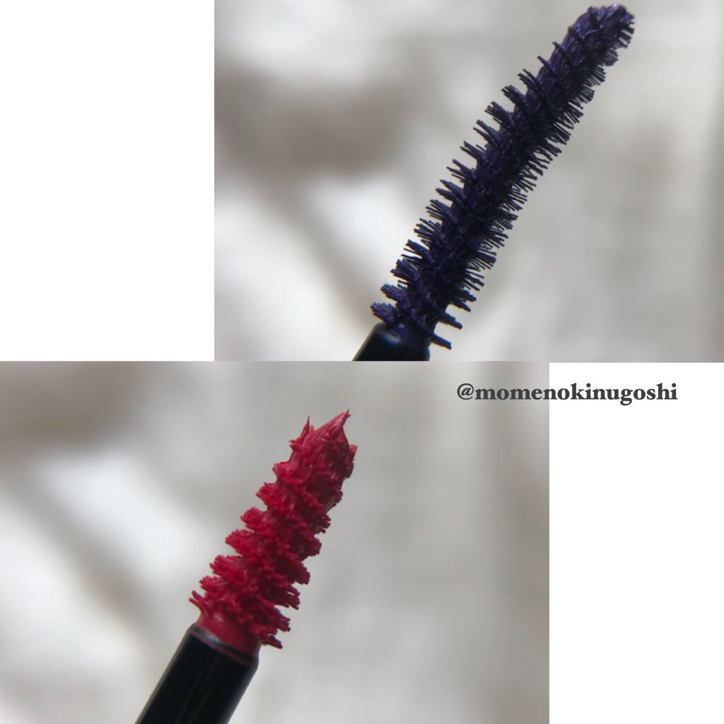 Wカラーマスカラ EX-01 パープルレッド/RMK/マスカラを使ったクチコミ（3枚目）