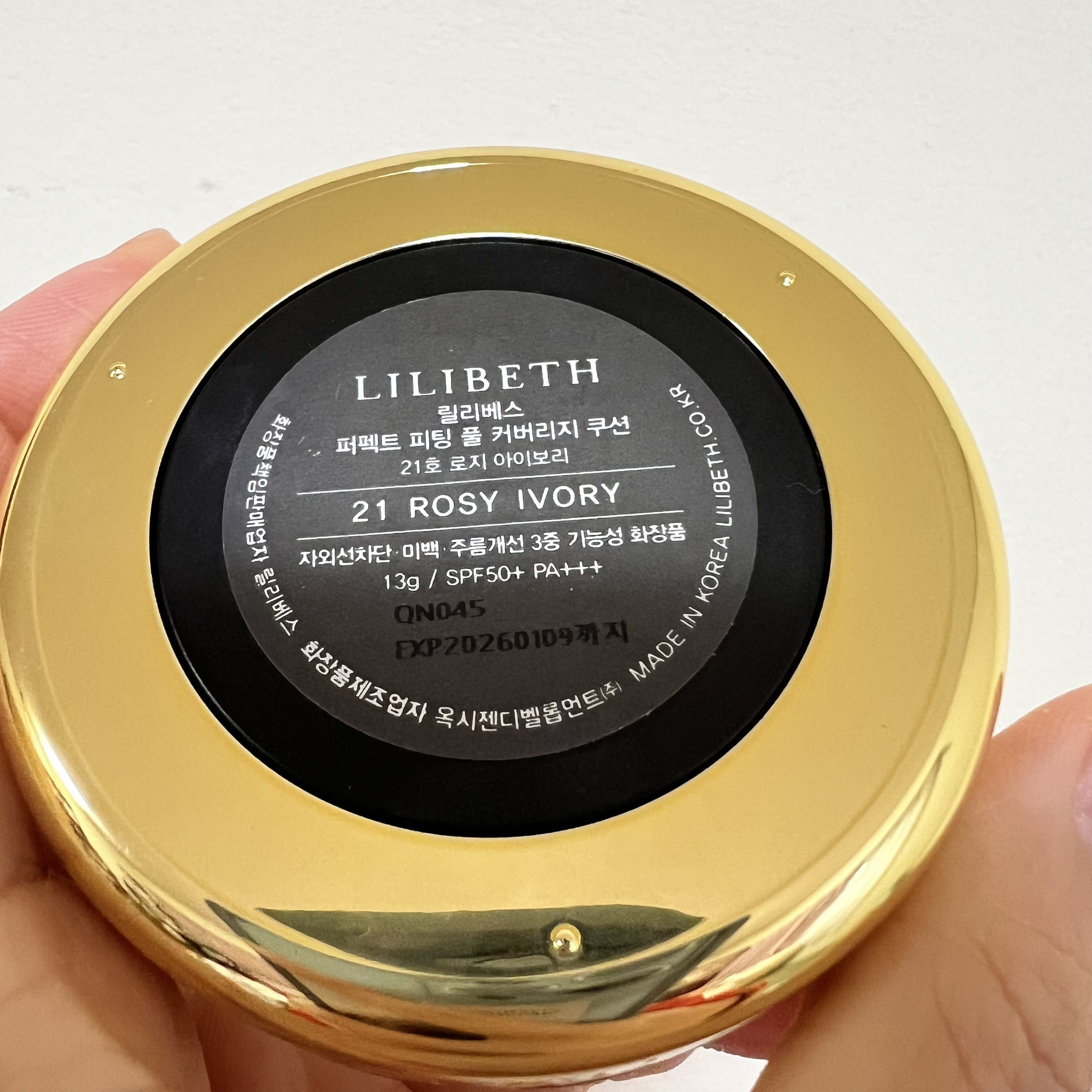 ミニパーフェクトフルカバレッジクッション/LILIBETH/クッションファンデーションを使ったクチコミ（2枚目）