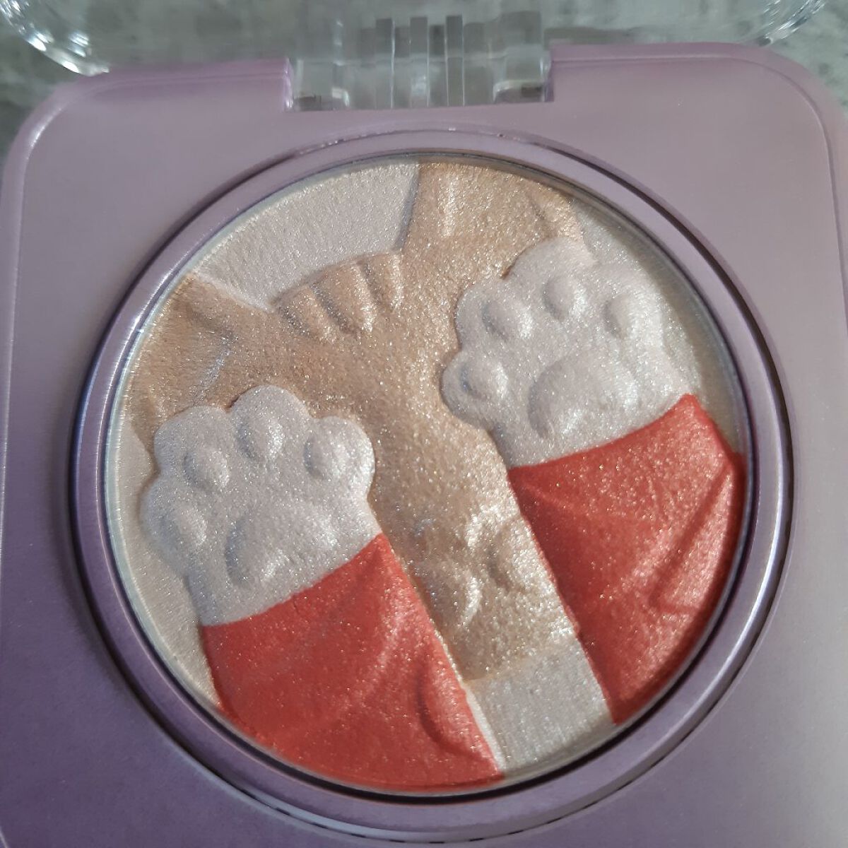 キャットハイライティングブラッシュ/ZEESEA/パウダーハイライトを使ったクチコミ（2枚目）