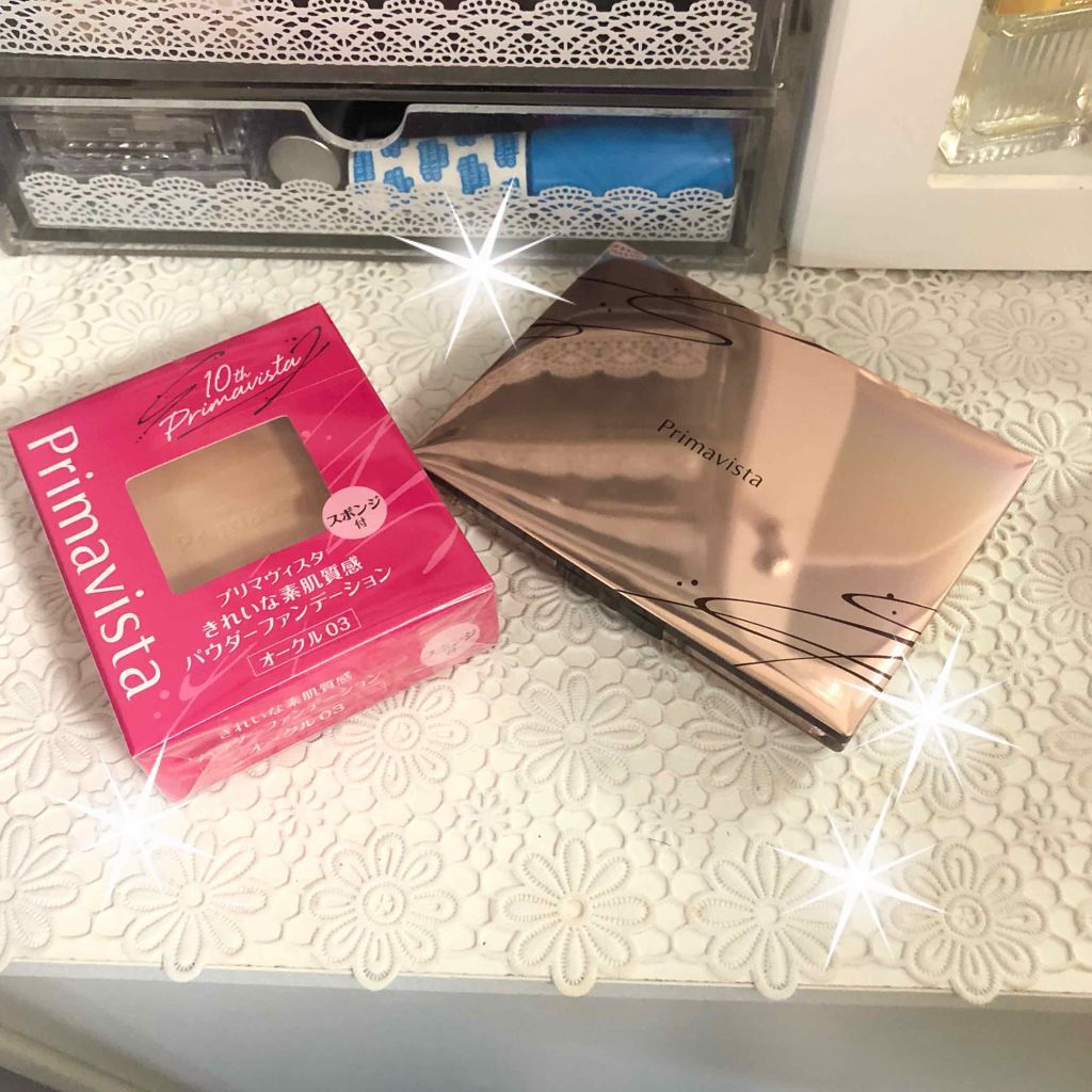 くずれにくい きれいな素肌質感パウダーファンデーション/プリマヴィスタ/パウダーファンデーションを使ったクチコミ(1枚目)