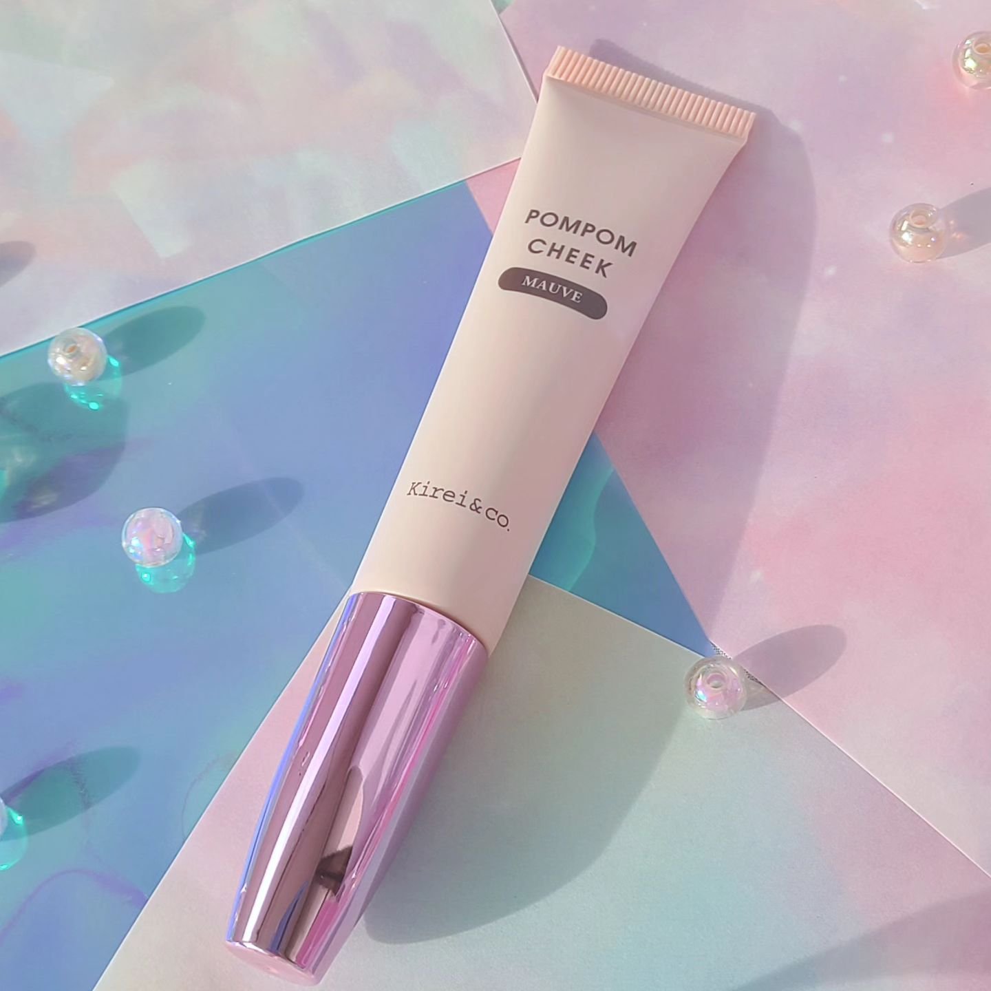 キラキラポムポムチーク/Kirei&co./リキッドチークを使ったクチコミ（3枚目）
