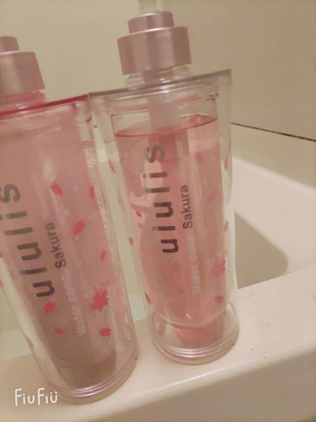 ウォーターコンク モイスト シャンプー（桜ver.)/ヘアトリートメント(桜ver.)/ululis/市販シャンプーを使ったクチコミ（3枚目）