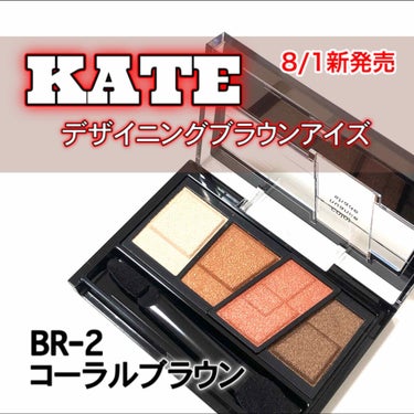 デザイニングブラウンアイズ BR-2 コーラルブラウン/KATE/アイシャドウパレットを使ったクチコミ（1枚目）