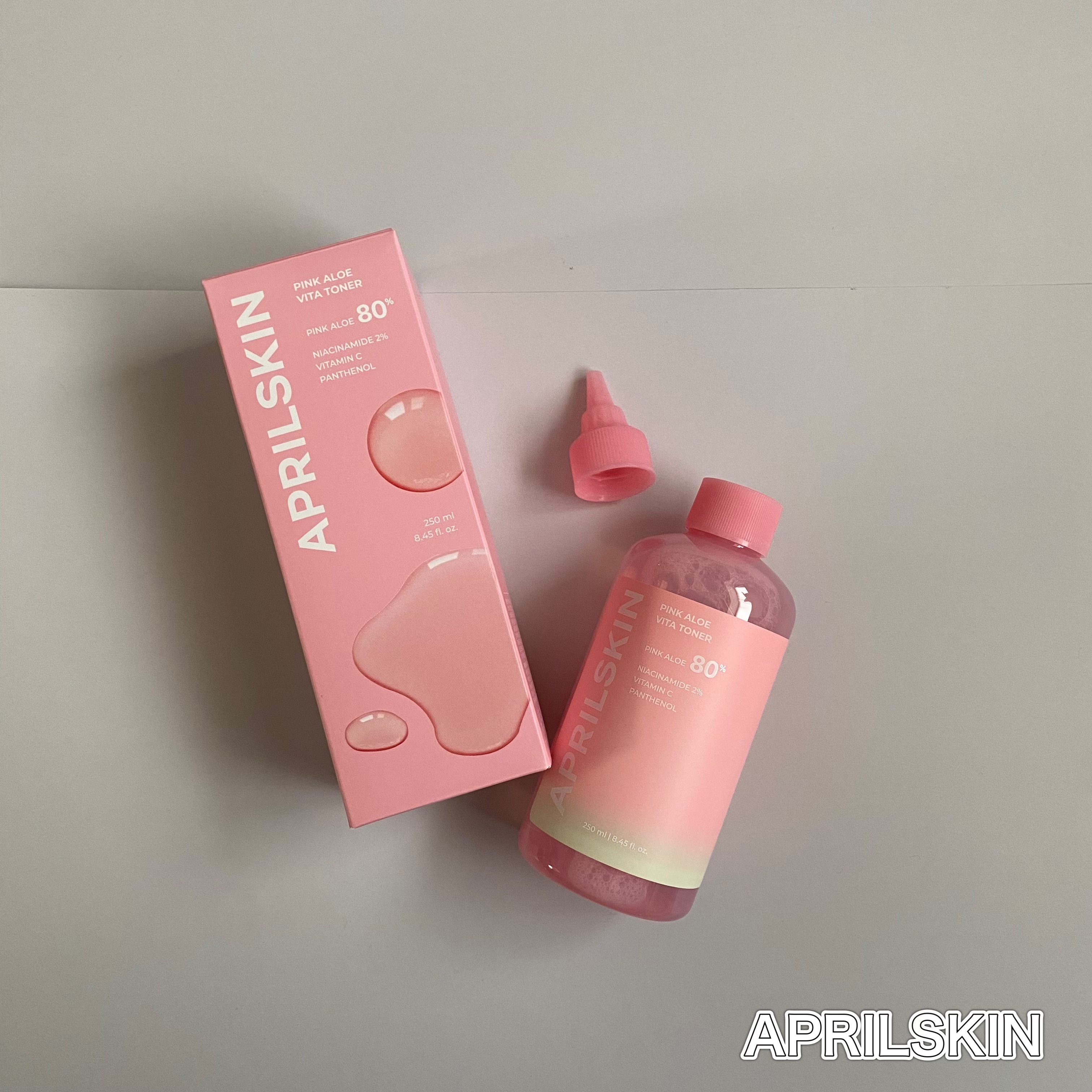 ピンクアロエビタトナー/APRILSKIN/化粧水を使ったクチコミ（1枚目）