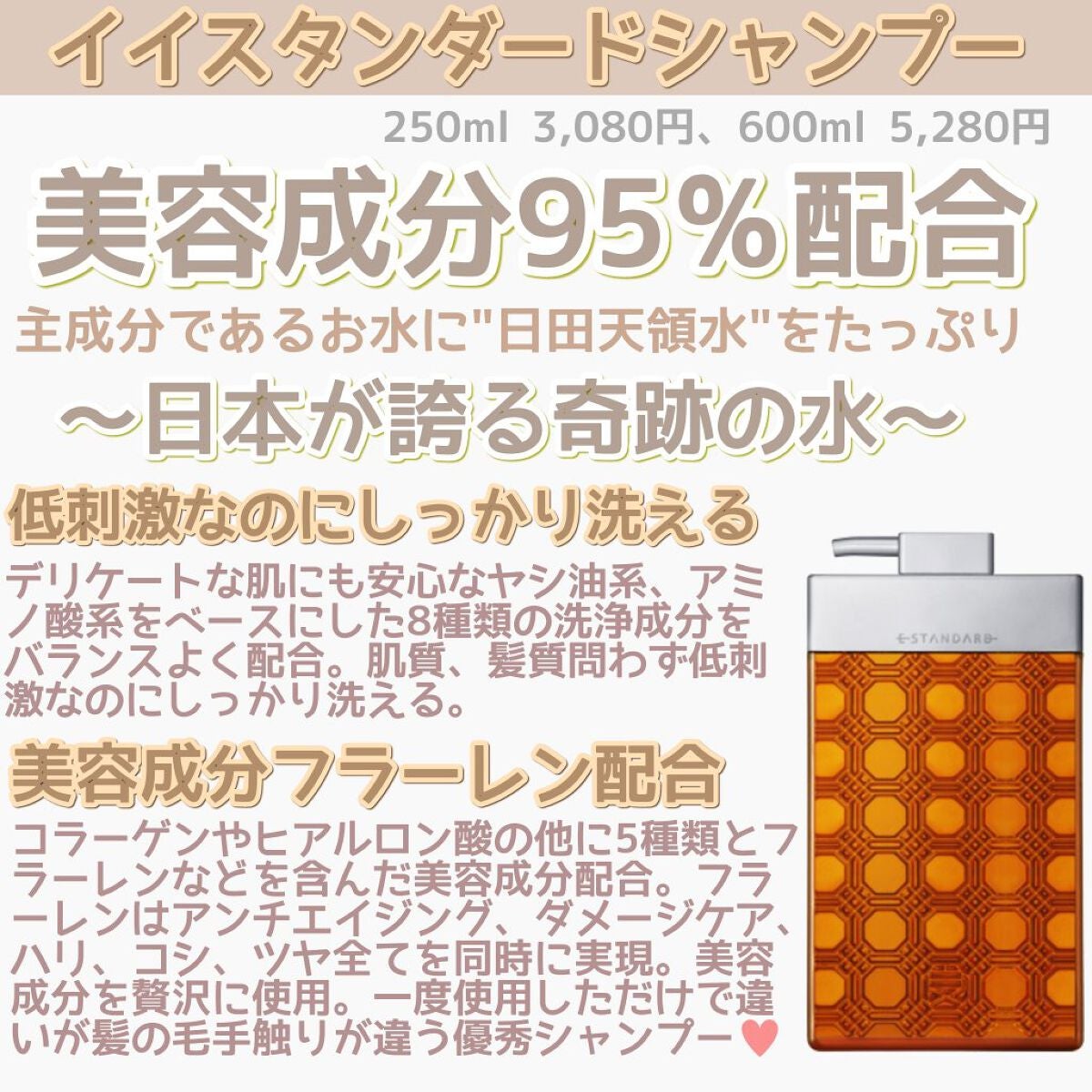 シャンプー/E STANDARD/サロンシャンプーを使ったクチコミ(1枚目)