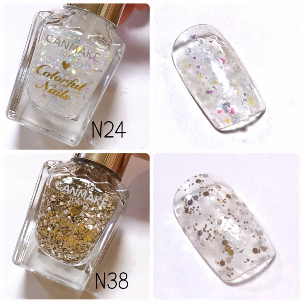 カラフルネイルズ N38 ジュエリードロップ/キャンメイク/マニキュアを使ったクチコミ（2枚目）