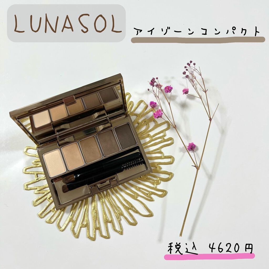 スタイリングアイゾーンコンパクト 01 Natural Brown/LUNASOL/アイシャドウパレットを使ったクチコミ（1枚目）