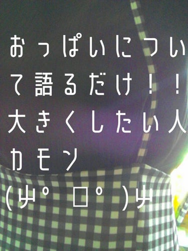 女子ならば誰でも気にして入るであろうあれの話題です
そう、おっぱい❗

私、ウソじゃなくって本当の話、Hカップなのです…
アンダー65トップ95のH65ちゃんですﾋﾞﾐｮｰに数字はいじってるけどほぼガチ