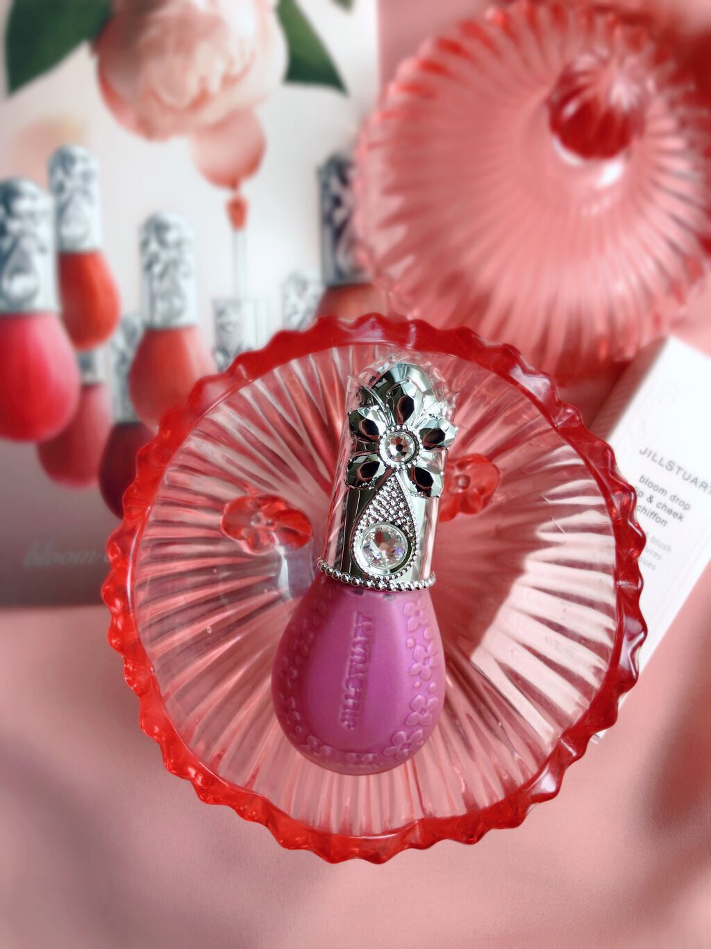 ジルスチュアート ブルームドロップ リップ&チーク シフォン/JILL STUART/リキッドチークを使ったクチコミ(1枚目)