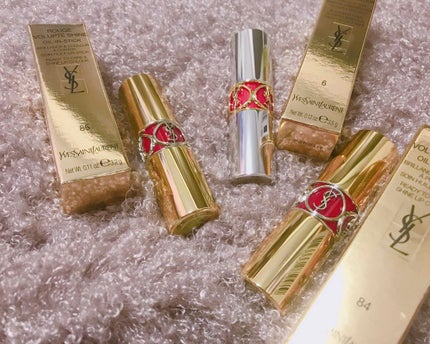 ルージュ ヴォリュプテ シャイン/YVES SAINT LAURENT BEAUTE/口紅を使ったクチコミ(1枚目)