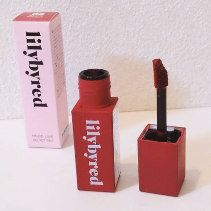 ムードライアー ベルベットティント 06 イノセントアップル(Innocent Apple)/lilybyred/リップティントを使ったクチコミ(2枚目)