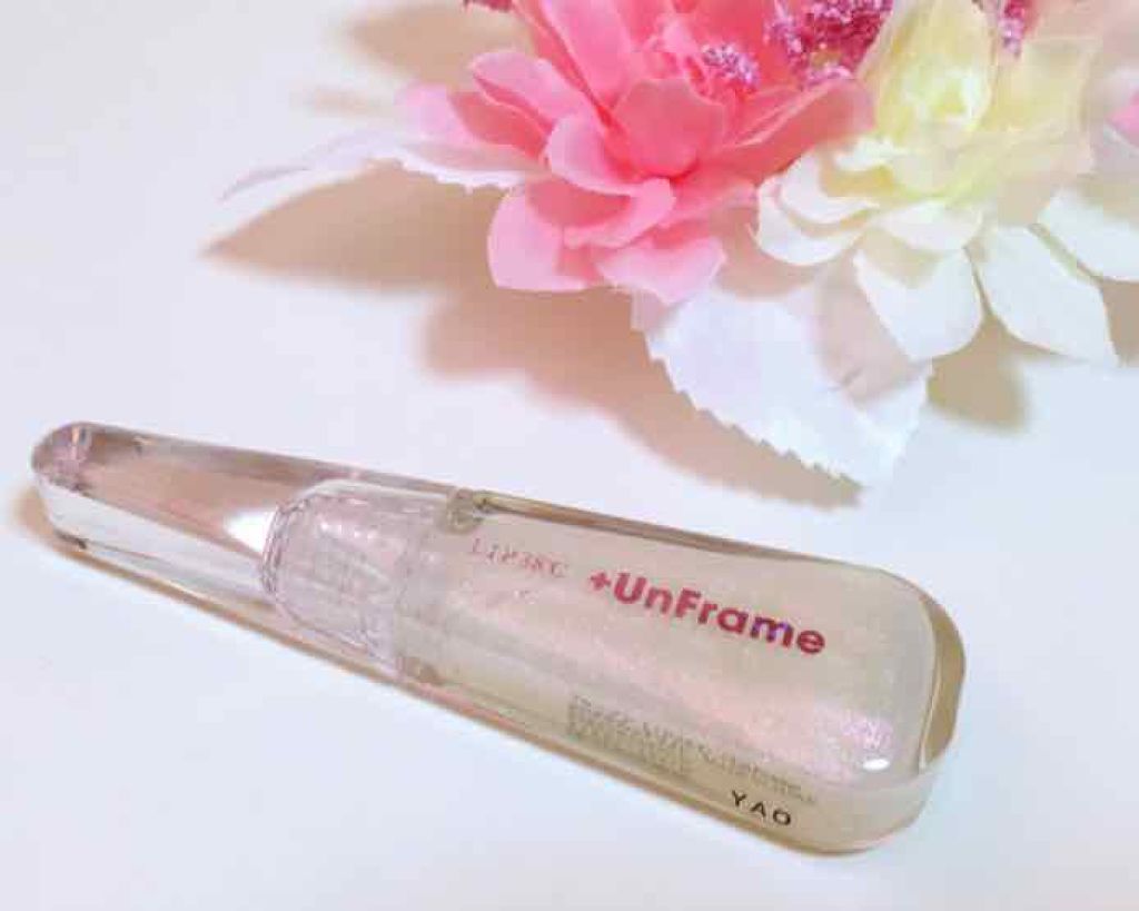 LIP38℃ +UnFrame<ホログラフィック>/UZU BY FLOWFUSHI/リップグロスを使ったクチコミ(1枚目)