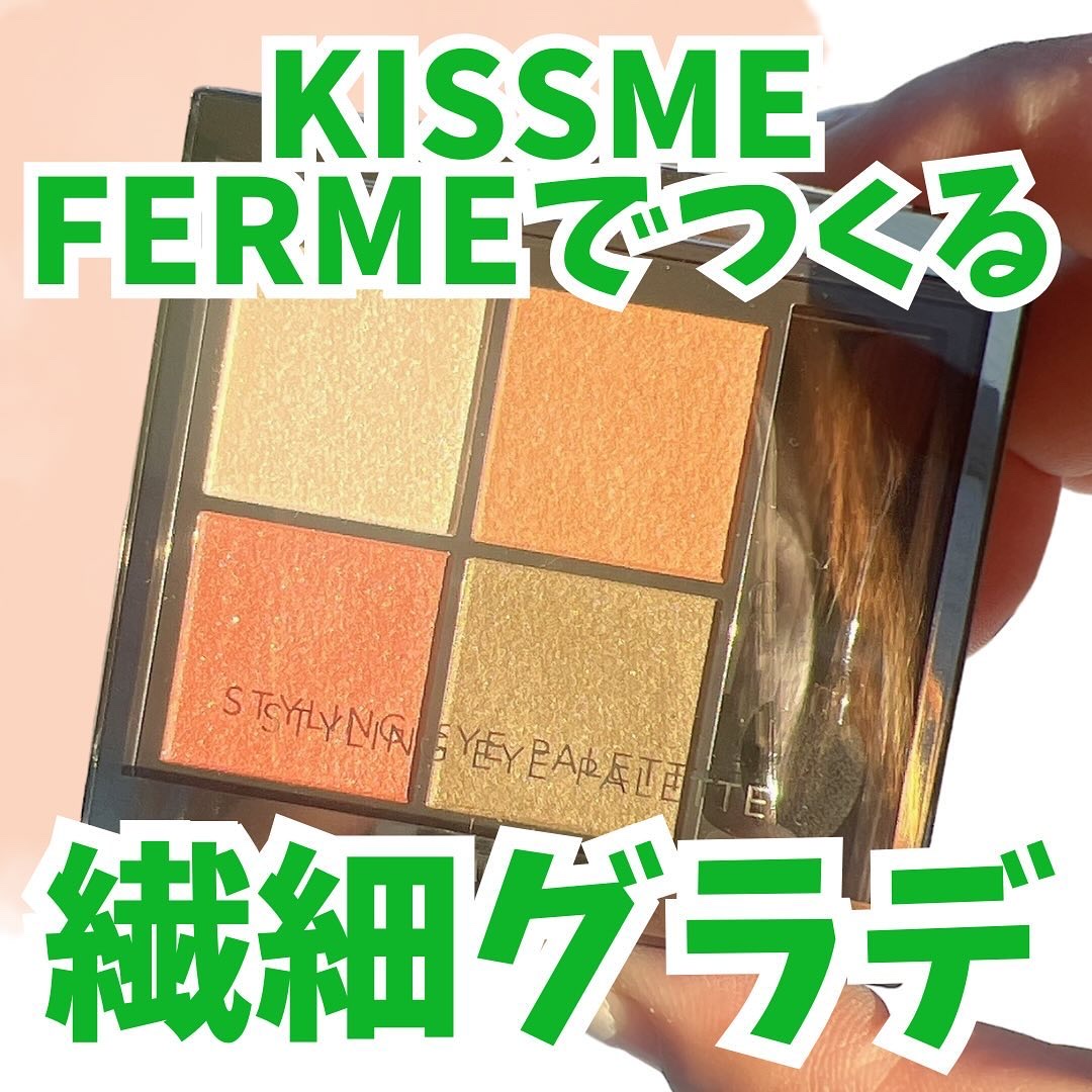 キスミー　フェルム　スタイリングアイパレット 03 ヴェールリネン/キスミー フェルム/アイシャドウパレットを使ったクチコミ（1枚目）