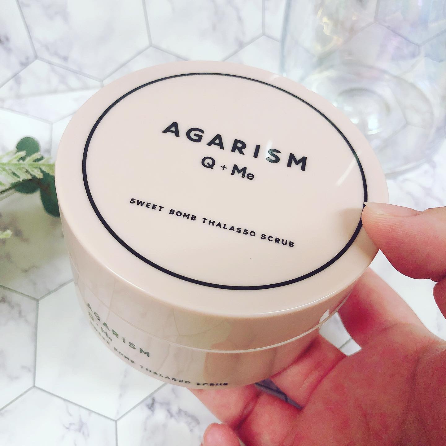Q+Me スウィート ボム タラソ スクラブ/AGARISM/バストケア・ヒップケアを使ったクチコミ（2枚目）